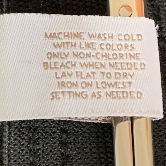 Chico’s Wide Waistband Flare Pants Womens Large Chico’s 2 Black Pull On - Picture 6 of 7